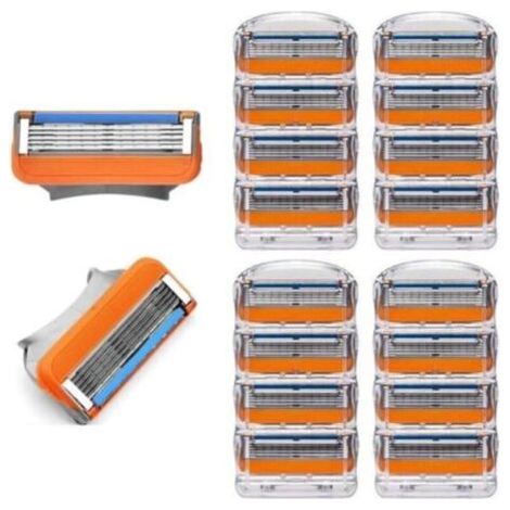Pack of 16 men's razors with Fusion 5 compatible blade--DTEKGAZ