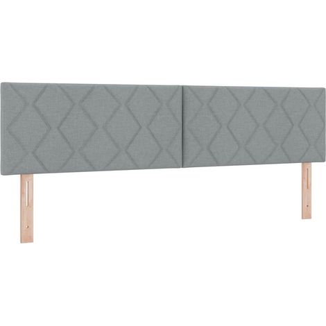 Tête de lit,Panneau décoratif en Tissu Autre Gris clair 180 cm tissu CFW8297963 (1/5)