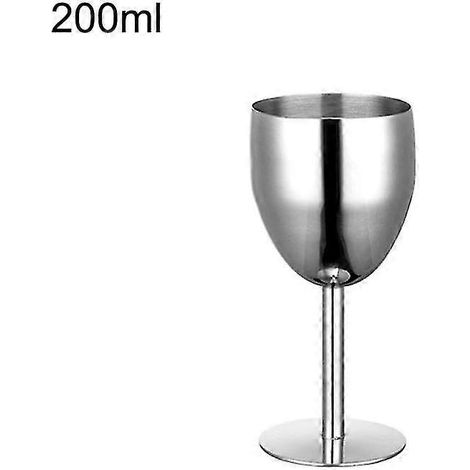 Verre à vin rouge en acier inoxydable (1/5)