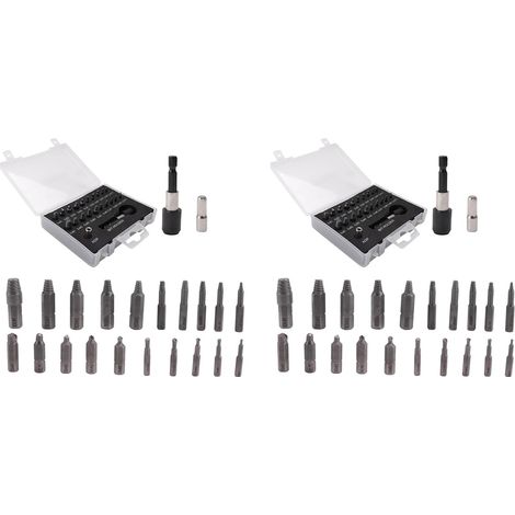 Ensemble D'Extracteurs de Vis Endommagés, Kit D'Extracteur de Vis Dénudées de 44 Pièces, Ensemble D'Extracteur de Vis Cassées HSS avec Adaptateur D'Embout Et de Douille (1/5)