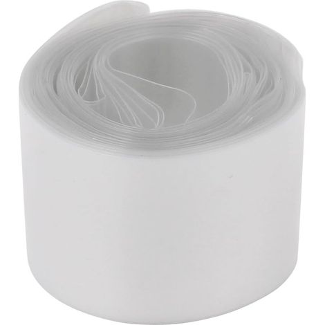 Gaine thermorétractable en PVC transparent de 30 mm diamètre, 6 m, pour le stockage batteries 18650.