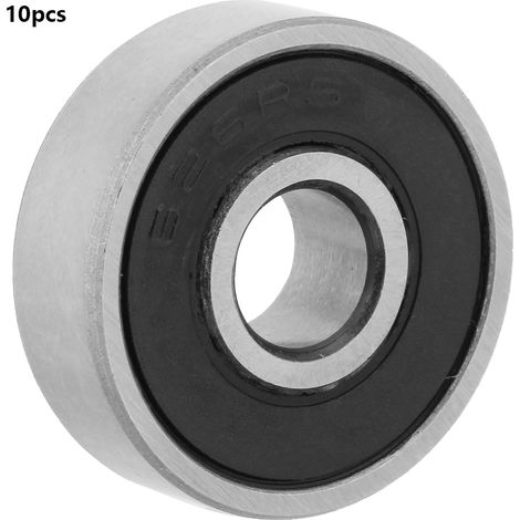 3/4/5/6mm I.D 10/13/16/19mm O.D Double side Rubber Sealed Deep Groove Steel Ball Bearings(626 (1/5)