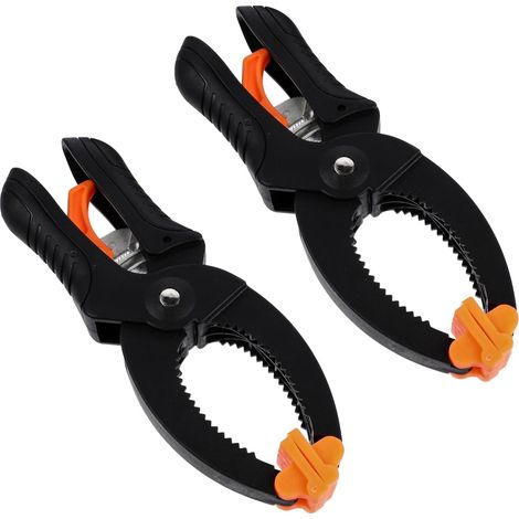 2pièces Pince à Ressort a Clips Multifonctionnels Pour Menuiserie Et Photographie Noir Pratiques Et Légers Pour Fixation De Tissus De Fond（2212cm）