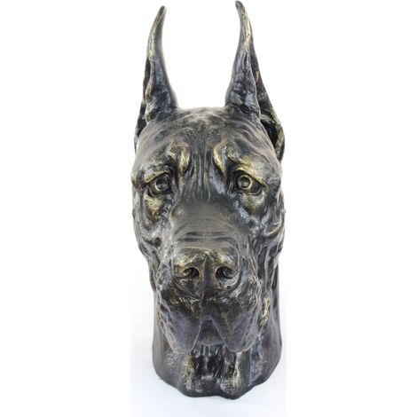 Alano I - urna per ceneri di cane, busto di cane, grande testa di cane per il giardino di Art-Dog (1/5)