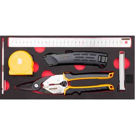 Mallette à outils Mesure et coupe RS PRO, Jeu de 6 pièces ( Prix pour 1 )
