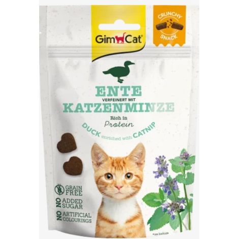 GimCat  Snack crujiente 50 g - Pato y hierba gatera 50 g