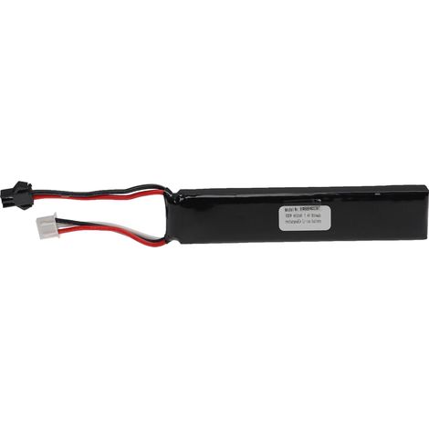 vhbw Batería compatible con SM-2P clavija (m) para modelismo por ej. coche carreras, avión (800mAh, 7,4V, Li-poli, 101 x 20 x 11,5mm)