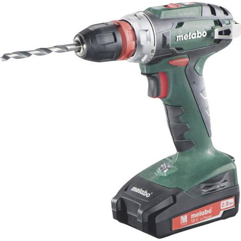 Metabo BS 18 Quick 602217500 Trapano avvitatore a batteria 18 V 2 Ah Li-Ion incl. seconda batteria, incl. valigia (1/2)