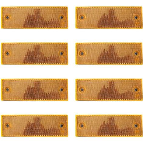 réflecteurs arrière pour camion, panneau de signalisation de sécurité, réflecteur d'avertissement-14.5X4.5cm-Orange (1/3)