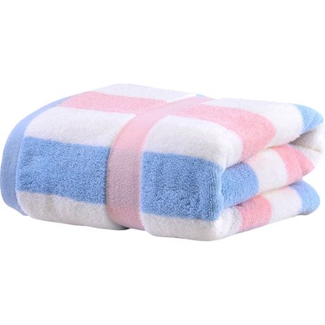 Serviette De Bain - Coton 100 % - 140 X 70 Cm - Absorption Rapide - Pour Salle De Bain Et Voyage - 1 Pièce (1/5)