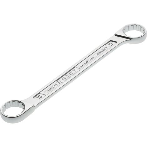 HAZET Doppelringschlüssel DIN837 B 16 x17 mm