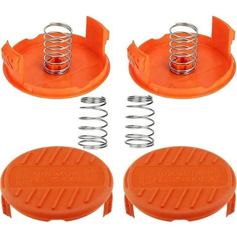 couvercles de bobine de débroussailleuse, compatibles avec RC-100-P, pour Black Decker ST5530,ST1823,STC1820,GL280,GL301,GL425,GL430,GL545,GL555,GLC13,GLC1825L,GLC3000(4 capuchons + 4 ressorts) (1/3)