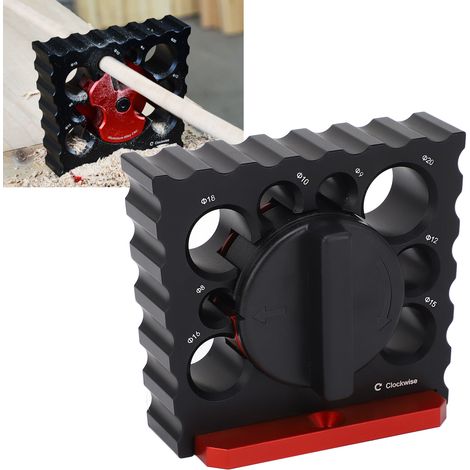 Chariot de perceuse électrique avec tête de coupe rotative en bois massif - Outil auxiliaire pour barre ronde et barre carrée - Barre ronde en bois massif (1/5)