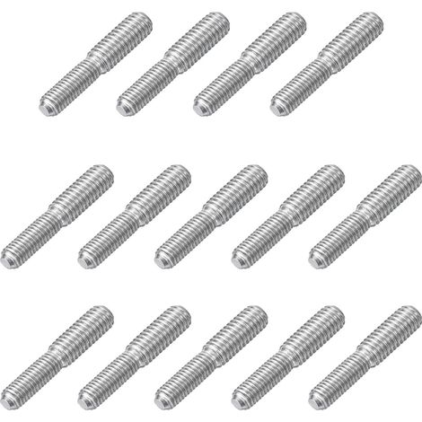 14pcs Boulon à Tige Filetée Double Extrémité M5x15mm à M6x15mm (1/5)