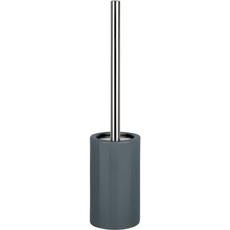 Spirella Brosse Wc avec support Céramique TUBE Gris Foncé