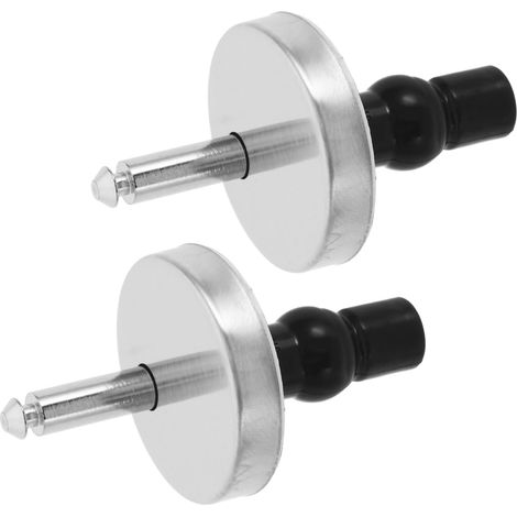 Kit de 2 Vis Fixation Abattant Wc en Acier Inoxydable Argenté (1/5)