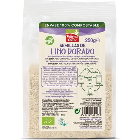 Semillas de lino dorado bio 250g La Finestra