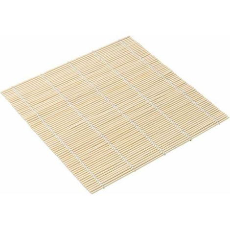 Rouleau à riz à sushi en bambou, outil de fabrication de sushis, tapis de cuisson, accessoire pour la préparation du riz à sushi. (1/5)