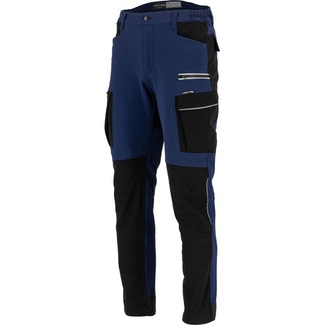 Pantalones elásticos azul marino y negro, "M", CE, lahti (1/5)