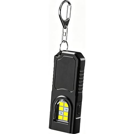 Lampe de travail à suspendre COB de type C rechargeable pour camping, marche, lampe de poche compacte et portable pour les activités de plein air d'urgence, promener le chien (1/5)