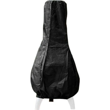 Funda para chimenea/calentador de patio, funda impermeable para exteriores, 122 x 21 x 61 cm - Negra (1/5)
