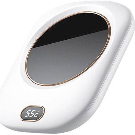Calentador inalámbrico de tazas de café，calefactor de escritorio USB，control de temperatura de 3 etapas，incluye cable de carga (blanco) (1/4)