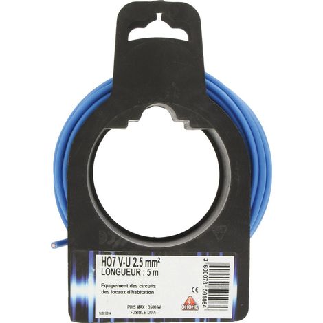 Erdkabel H07 V-U 2,5 mm² 5 Blau
