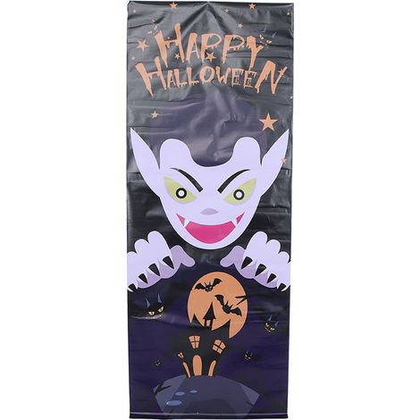 Porte déco Halloween autocollant 3D PVC bois arbre mort ombre horreur sticker mural MT287 pour décoration intérieure (1/5)