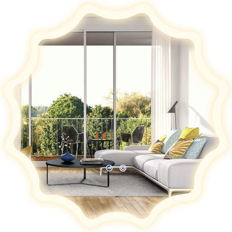 Specchio da bagno con specchio antiappannamento design a onde riscaldanti specchio da parete a specchio led 60 x 60 cm 88305844 88305844 88305844 88305844 88305844 88305844 88305844 88305844 88305844