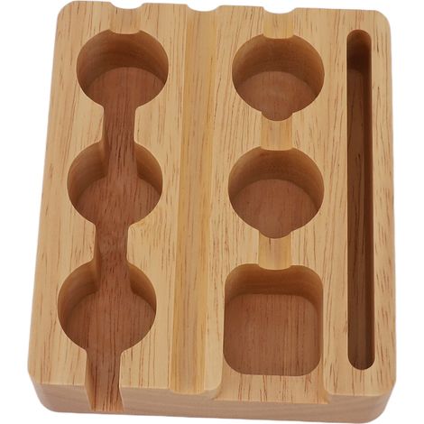 Kit de recharge réutilisable pour capsules de café Nespresso Original : 60 capsules de 37 mm avec couvercle en aluminium, support en bois, goupillon et cuillère. (1/5)