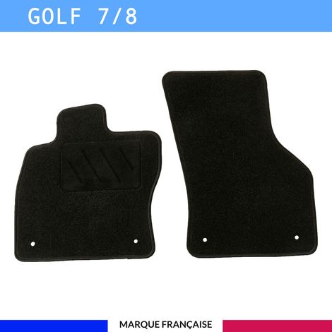 Tapis de sol voiture - Sur mesure pour  Volkswagen GOLF 7 / GOLF 8 dès 11/2012 - Antidérapant - Tapis de sol avant 2 pièces