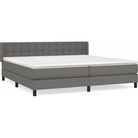 Maison Exclusive - Boxspringbett mit Matratze Grau 200x200 cm Kun (1/5)