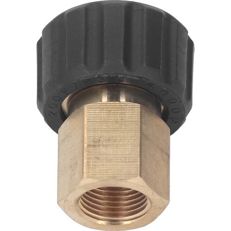 Adaptateur pour nettoyeur haute pression, raccord de tuyau, 5000 PSI, pièces de rechange, accessoires, filetage femelle G3/8 vers femelle M22, 15 mm (1/5)