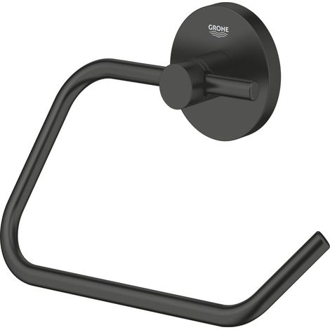 Grohe QuickFix Start - Toilettenpapierhalter, schwarz matt 412002430 (1/3)