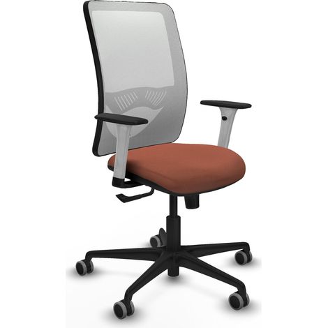 Chaise ergonomique piqueras y crespo Zulema blanc support lombaire ajustable (1/2)