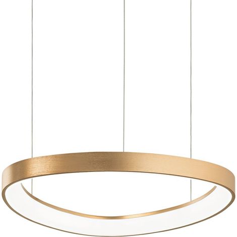 Ideal Lux Sospensione Moderna Gemini 1 luce LED integrato ottone metallo