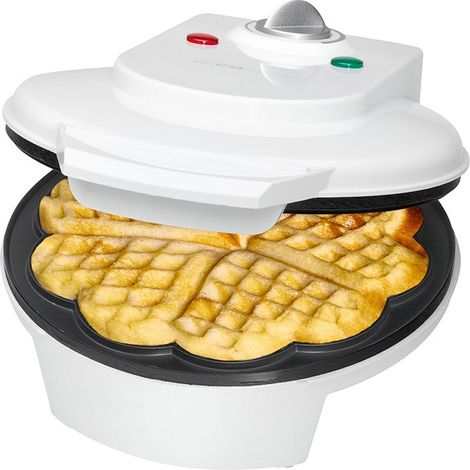 Clatronic WA 3491 Gaufrier revêtement anti-adhésif blanc S301812 (1/5)