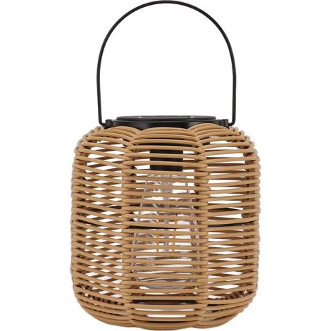 Lanterne solaire d'extérieur à suspendre, étanche, décorative, en rotin, pour table, terrasse, jardin, porche, en tungstène-AquaForge