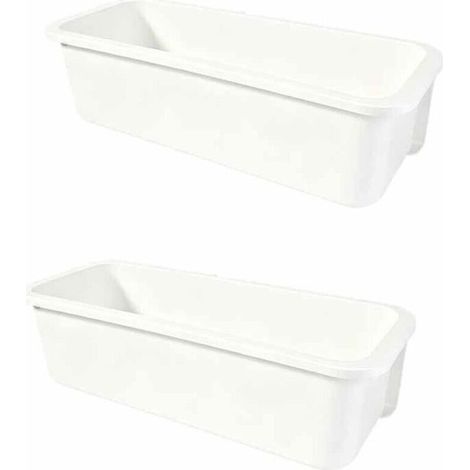 Ensemble de deux boîtes de rangement pour tiroirs,en plastique,adaptées aux cuisines et aux bureaux,pouvant contenir de la vaisselle
