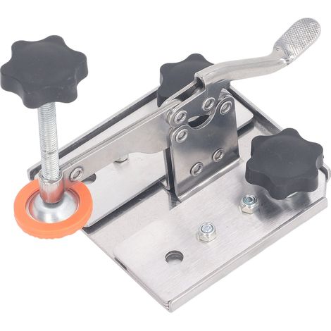 Pince de serrage rapide en acier inoxydable avec contact en caoutchouc pour projets en bois (1/5)