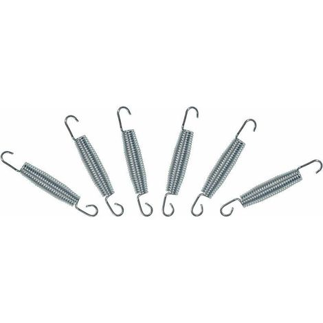 Trampolinfedern, 6er-Set – 147 mm, 28 Windungen, hochfester, verzinkter Stahl für sicheres Springen