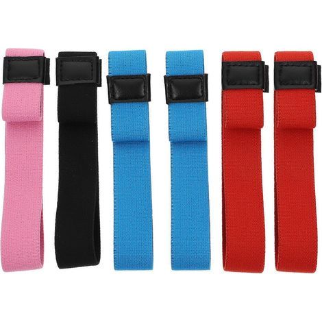 Set mit 6 farbenfrohen Verschlussbändern für Bento- und Lunchboxen (Farbe zufällig) – 12 x 2,2 x 0,3 cm – Farbe zufällig (1/4)