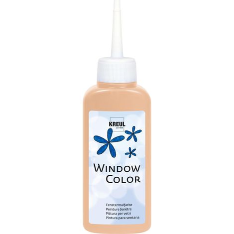 Window Color Rose pêche 80 ML, Peinture pour vitres à Base d'eau, avec Surface structurée, pour Verre, Miroir, carrelage et Autres Surfaces Lisses (1/5)