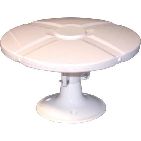 240010 Antenne TV TNT Extérieure Omnidirectionnelle + Amplificateur Blanc206 (1/2)
