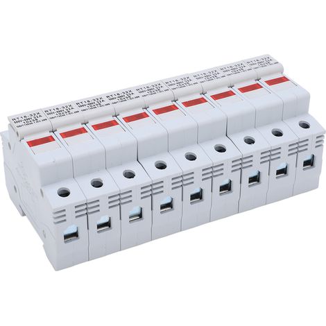 Porte‑fusible miniature RT18‑32X sur rail DIN avec voyant LED, accessoire électrique 32A 500‑690V triphasé (1/5)