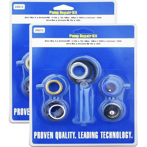 Reparaturset für Pumpe 248212, passend für Graco Airless Ultra Max II 695 795 LineLazer 3900 Nachrüst-Farbspritzgeräte, 2 Sets.