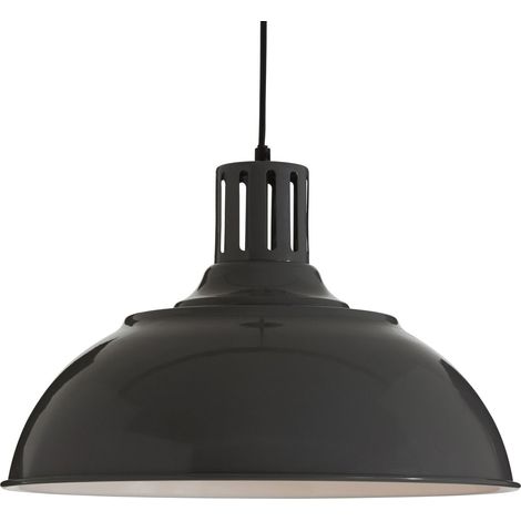 Premier Housewares Grey Metal Pendant Light Modern Elegant Ceiling Light Chandelier 41 x 41 x 120 (1/4)