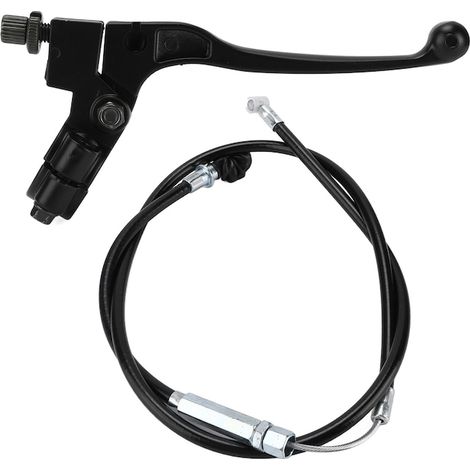 Levier d'embrayage gauche avec câble pour motos tout-terrain 50-125 cm³, Fokelyi, noir, 90 cm