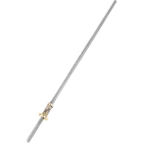 Tige filetée T8 avec écrou anti-recul à ressort pour imprimante 3D (longueur 400mm) (1/5)