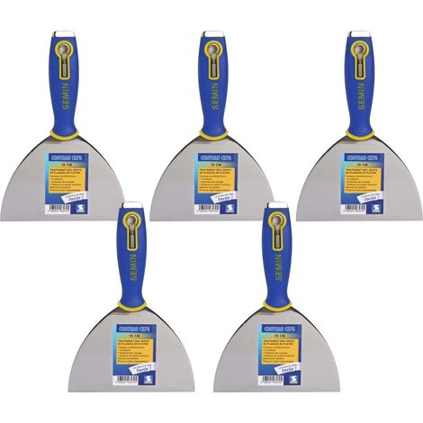 Lot de 5 couteaux à enduire multifonctions Semin CE 78 -15 cm (1/5)